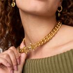 NWOT Julie Vos dolce Chain Necklace Gold Photo 1