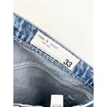 Rag and Bone  Andi Distressed High Rise Wide Leg Jeans Size 33 Malvern Photo 4