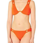Robin Piccone New. red orange buckle bikini. XS-top/S-bottom. Retails $216 Photo 0