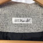 Doncaster  100% Woven Silk Button Jacket in Black White Size‎ 8 Petite Photo 1