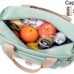 Insulated Lunch Bag for Men Women,Leak Proof Lunch Box for Work,Large Lunch Tote Bag With Removable Shoulder Strap with Side Pockets,Reusable Lunch Cooler Bag For Picnic Hiking Photo 5