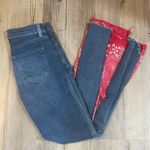 J Brand DIY Paisley Print Bandana Flare Jeans - size 26 Photo 6