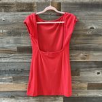NWT Free People Good Feels Rosalia Low Back Red Mini Dress Size Small Photo 3