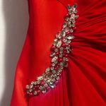 Sophia Tolli evening dress size 12 wedding, formal, holiday party red glam Photo 3