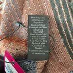 Vince Camuto NWT  Plaid Woven Scarf in Orange and Blue New w/Tag Photo 3