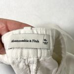 Abercrombie & Fitch  Linen Blend Pleated Wide-Leg Pant Trousers White size Medium Photo 5