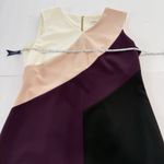 Calvin Klein Pink Purple Colorblock Stretch Crepe Sleeveless Sheath Dress 10 Photo 5
