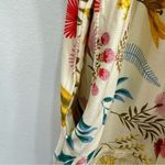 White Mark Beige Floral Print Lace Tiered Short Sleeve Dress with Pockets 2XL Size 2X Photo 6