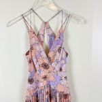 Reiss Corinne Floral Pleated Midi Dress Pink Lavender Size 0 NWT Photo 6