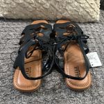 a.n.a ‎ Womens Kane Gladiator Black Open Toe Sandal Flats Size 11 Photo 5