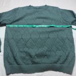 SheIn  Blue Diamond Pattern Crew Neck Sweater Photo 2