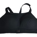 Under Armour Black High Support Sports Bra 38D Perforated Back Clasp Closure Photo 0
