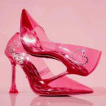 ALDO Barbie x  Barbiestessy Collection Pink Translucent Pointed Toe Pumps 7.5 NEW Photo 0