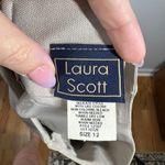 Laura Scott Pencil Skirt Women's Size 12 Tan Back Slit Career Work Minimal Y2K Photo 5