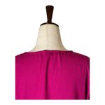 Collective Concepts Shirt Women XS Pink Balloon Sleeve V Neck Lace Detail Blouse Photo 3