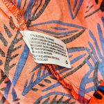 Alexis  for Target Tropical Leaf Short Sleeve Shirt Dress red blue size XXS Photo 3