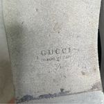 Gucci  Womens Leather Peggy‎ Signature Stripe Platform Sneakers Black Size 34 4 Photo 12