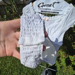 Boutique  Who I Am White Feminine Bodysuit - Sz 8 Photo 2