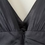 EXPRESS Vintage Y2K 100% Silk Shell Black V-Neck Mini Dress A-Line Sleeveless 12 Photo 4