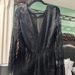 Abbeline Black lace romper  Photo 3