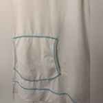 Athleta  White Long Sleeve Top with Blue Accents Rash Guard Photo 2