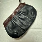 Brighton  Black & Brown Leather Wristlet Photo 2