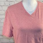 H&M T-Shirt Slim Fit V Neck Pink-Medium Photo 1