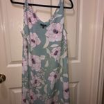 Madison Sz small Seafoam Green Floral Spaghetti Strap‎ Sundress NEW Photo 3