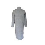 A New Day  Midi Gray Sweater Dress Side Slit High Neck Long Sleeve XS NWT Photo 11
