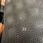 ALOHAS Sandals Marshmallow Checkered Scacci Leather Crossover Black Brown 39/8.5 Photo 5