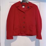 Laura Scott  red blazer size 12 wool blend Photo 2