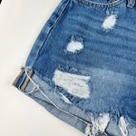 KanCan USA Kancan Distressed Exposed Button Fly High Waisted Denim Shorts Size 11/29 Photo 2