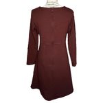 Ann Taylor  SIZE 10 Wool Blend Front Seam Long Sleeve A-Line Back Zip Dress Photo 4