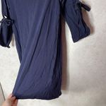 Top shop navy tie sleeve tunic top mini dress Photo 1