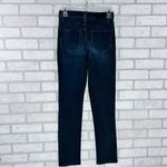 Paige Sarah Slim High Rise Straight Leg Jeans in Black Willow Wash Size 25 Photo 5