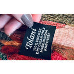 Tolani Viscose Multicolor Fringe Flower Floral 13"x77" Scarf Wrap Shaw Rectangle Green Photo 8