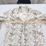 Coldwater Creek Womens Blazer Size M Cream Botanical Embroidered Cottage Fairy Photo 10