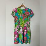 Lilly Pulitzer Britton Big Flirt Print Henley T-Shirt Dress Womens Size M Photo 3