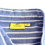 Roller Rabbit  Blue White Striped Long Sleeve Collared Tunic Shirt Dress Size XS Photo 5