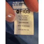 FIGS  Shirt Women Small Blue Casma Three Pocket Short Sleeve Scrub‎ Top Medical Photo 9