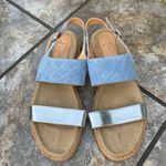 Aquatalia By Marvin K. Whistler Blue Leather Sandals Sz 9 Photo 8