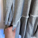 Free People  Tiered Trapeze Zip-Up Hoodie Swearer Gray  Women’s Size Small Photo 5