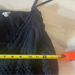 Blush  Black Crochet Top Midi Dress Size 16 Adjustable Straps Rayon Boho Photo 4