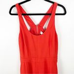 Trina Turk Golda Orange Tomato Front Pleated Pants Side Pockets Jumpsuit Size 12 Photo 13