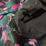 Soma Women’s Crinkle Satin Maxi Dress Size M Built in Bra pink teal bold NWOT Photo 9