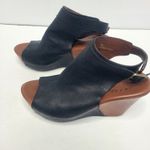 Kork-Ease  Berit 8 Wedge Slingback Platform Black Brown Sandal Bootie Leather Photo 2