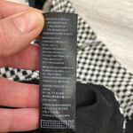 Forever 21 Black & White Checkered Cropped Zip Back Stretchy Lined Tank Top M Photo 9