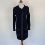 Banana Republic  Knit‎ Dress Small Blue Button Up Workwear Classic Photo 7