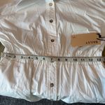 Bailey 44 Phoebe White Button-Down Mini Dress with pockets cotton elastic waist Photo 8