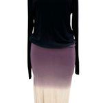Young Fabulous and Broke Young Fabulous & Broke Dress Long Sleeve Ombre Jersey Navy Blue Purple Size XS Photo 0